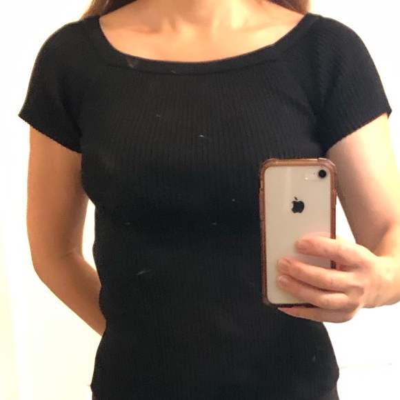NWOT DKNY Ribbed Top - Picture 1 of 5